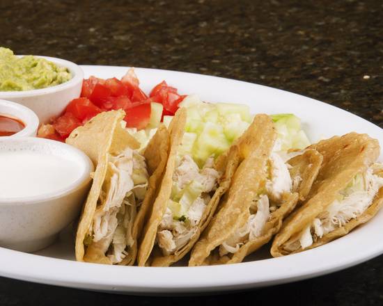 Order Chicken Tacos Family Packs food online from Chihua Restaurant & Bar store, El Paso on bringmethat.com