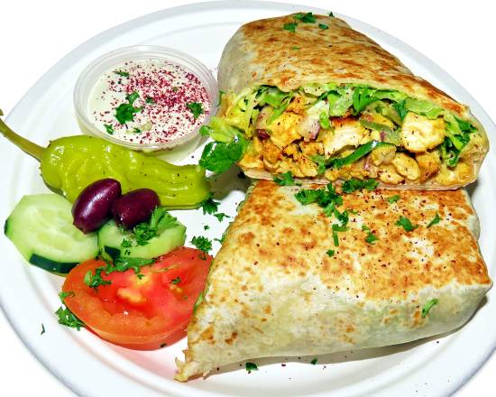 Order Chicken Shawerma Wrap food online from Zuba store, Seattle on bringmethat.com