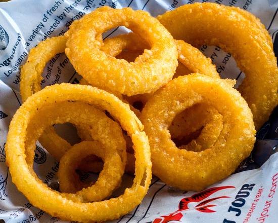 Order Onion Rings (10 pcs) food online from Crab Du Jour store, Riverside on bringmethat.com