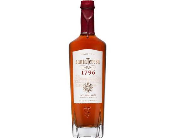 Order Santa Teresa 1796, 750mL (40.0% ABV) food online from Woodbury Wine & Spirits store, ORLANDO on bringmethat.com