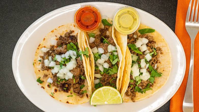 Order Asada / Steak Taco food online from Tavial Grill store, Saint Paul on bringmethat.com