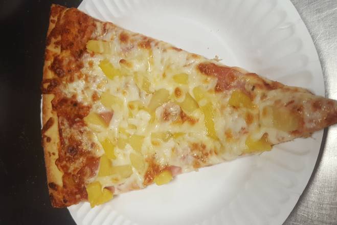 Order XL Hawaiian Slice food online from Nobhill Pizza & Shawerma store, San Francisco on bringmethat.com