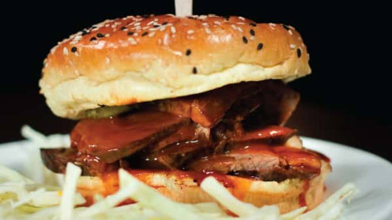 Order Brisket Sandwich food online from Dallas BBQ store, Jamaica on bringmethat.com