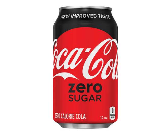 Order COKE ZERO 12oz Can food online from Gonzalo Taqueria Y Carnitas store, Lake Worth on bringmethat.com