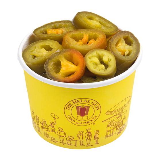 Order Side of Jalapenos food online from The Halal Guys store, Santa Clara on bringmethat.com