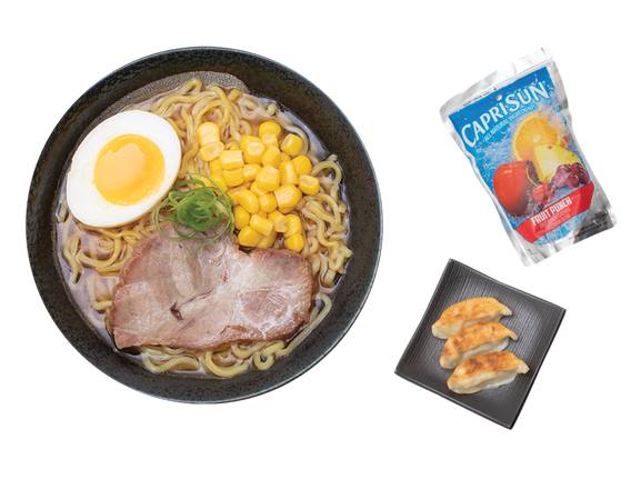 Order Kids Shoyu Ramen w/ Gyoza food online from Onoya Ramen store, Honolulu on bringmethat.com