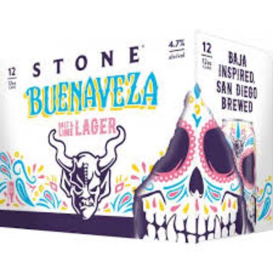 Order Stone Buenaveza Salt and Lime Lager 12PAK food online from The Village Store store, San Diego on bringmethat.com