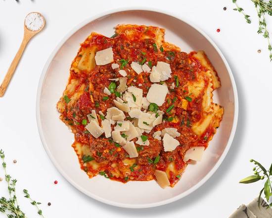 Order Meat Mania Ravioli food online from A Pasta Adventure store, El Cajon on bringmethat.com