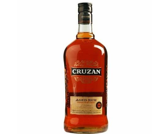 Order Cruzan Aged Dark, 1.75L rum (40.0% ABV) food online from Woodbury Wine & Spirits store, ORLANDO on bringmethat.com