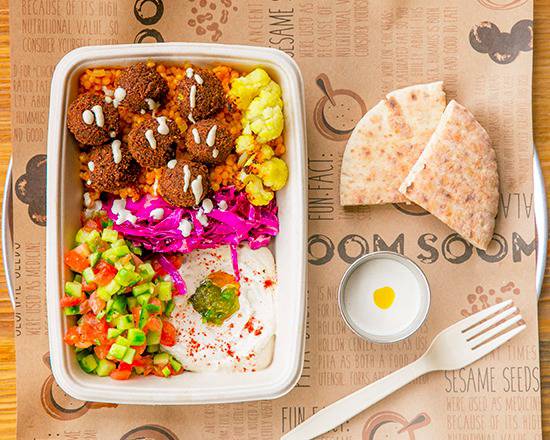 Order Soom Soom Falafel food online from Soom Soom Fresh Mediterranean store, Los Angeles on bringmethat.com