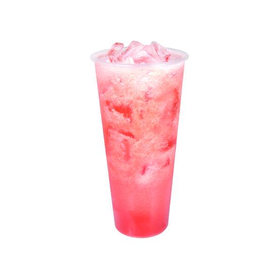 Order Strawberry Fruit Tea food online from Boba Time store, Los Angeles on bringmethat.com