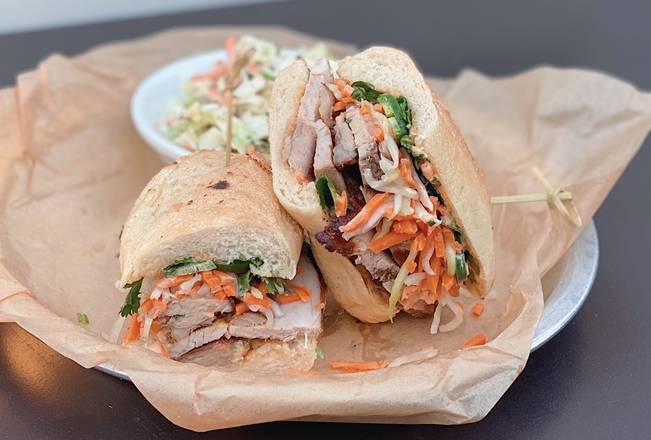 Order Pork banh mi food online from Tin Leaf Fresh Kitchen store, Carlsbad on bringmethat.com