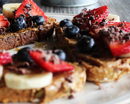 Order Almond Butter and Jam Toast food online from Juicense store, Miami on bringmethat.com