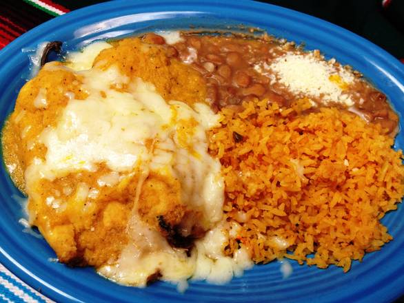 Order Chile Rellenos food online from Cafe Coyote store, San Diego on bringmethat.com