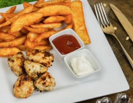Order Kids Plate food online from Dvine Mediterranean store, Corona on bringmethat.com