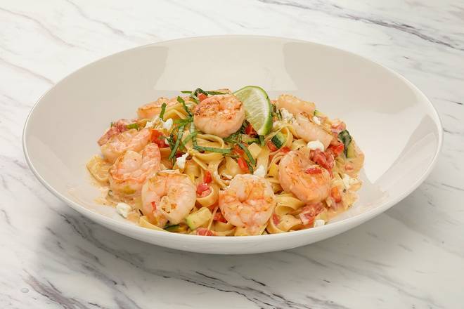 Order Baja Shrimp Pasta food online from Firebirds Wood Fired Grill store, Knoxville on bringmethat.com