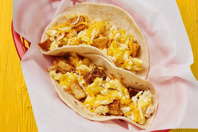 Order Potatoes, Egg, & Cheese Taco food online from Fuzzy's Taco Shop store, Beaumont on bringmethat.com