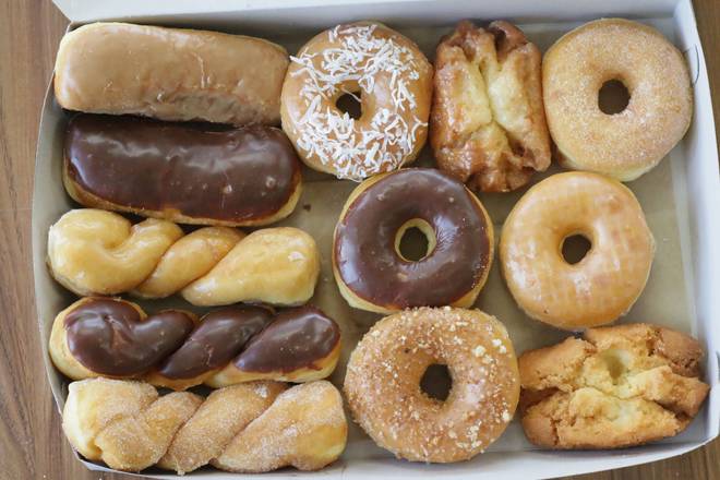 Order Donuts by the Box food online from USA Donuts store, Los Angeles on bringmethat.com