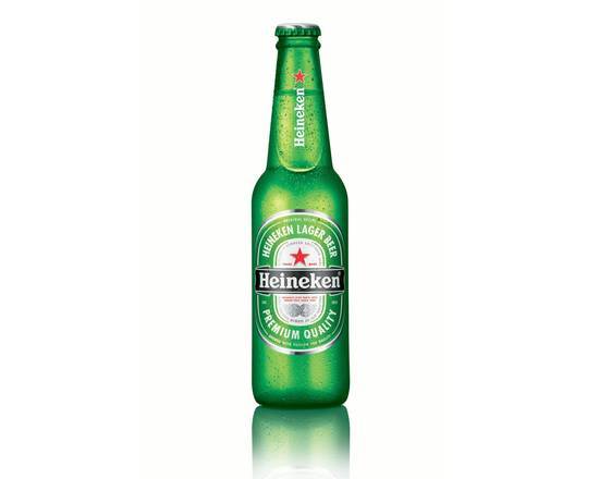 Order Heineken, 12oz bottle beer (5.0% ABV) food online from Bangkok Fusion Café store, Saint Petersburg on bringmethat.com