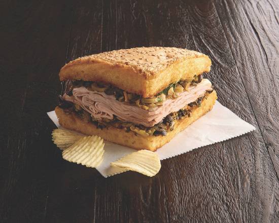 Order 1/4 Roasted Turkey Breast Muffaletta (490 cal) food online from Jason Deli store, Decatur on bringmethat.com