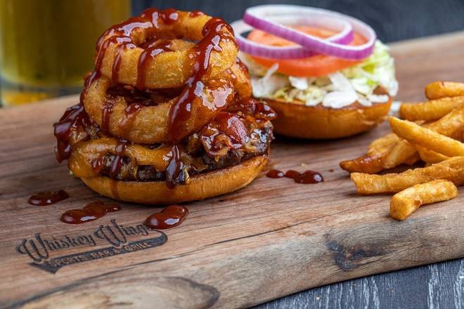 Order RODEO BURGER food online from Whiskey Wings store, Largo on bringmethat.com