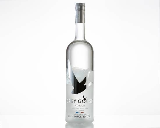 Order Grey Goose, 1.75L vodka (40.0% ABV) food online from Skipper Liquors store, Fort Myers Beach on bringmethat.com