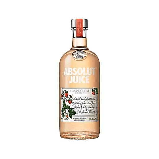 Order Absolut Juice Strawberrry Vodka (750 ML) 125970 food online from BevMo! store, Anaheim on bringmethat.com