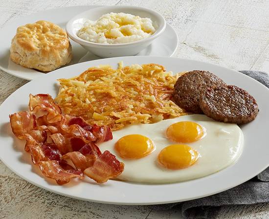 Order Smokehouse Platter food online from Huddle House store, Cleveland on bringmethat.com