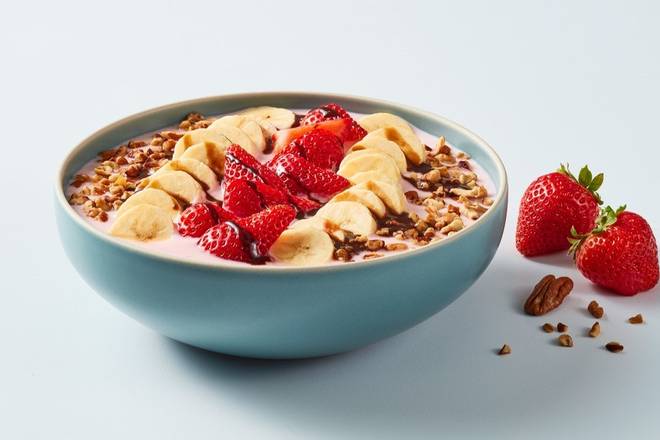 Order Strawberry Banana Bowl food online from Village Inn store, Highlands Ranch on bringmethat.com