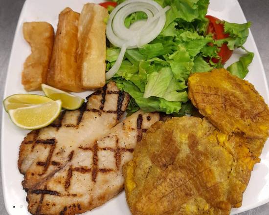 Order Grilled Tilapia - Tilapia with 3 sides + 1 Coca Cola Gratis food online from Medellin Restaurant store, Coconut Creek on bringmethat.com