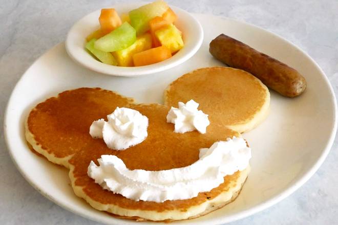 Order Kids Pancake food online from Broken Yolk Cafe store, San Marcos on bringmethat.com
