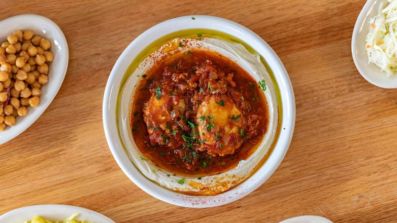 Order Hummus Shakshuka food online from Pita Hut store, Miami Beach on bringmethat.com