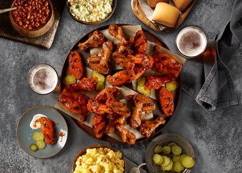 Order Wing Family Pack food online from Dickey Barbecue Pit store, Orlando on bringmethat.com