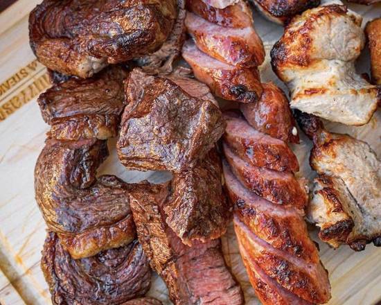 Order 1lb Mixed Grill/ Parrilla Mixta + 1 side/acompañante food online from El Churrascaso Grill - Wynwood store, Miami on bringmethat.com