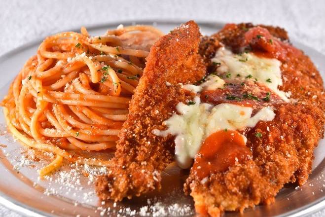 Order Chicken Parmesan food online from Freddy's Pasta and Pizza store, Gaithersburg on bringmethat.com