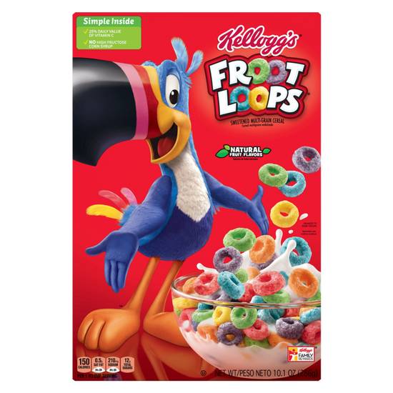 Order Kellogg's Original Froot Loops Cereal 10.1oz food online from Everyday Needs by Gopuff store, Tampa on bringmethat.com