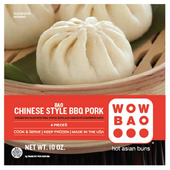 Order Wow Bao BBQ Berkshire Pork Buns 10oz 4ct food online from Everyday Needs by Gopuff store, Melrose Park on bringmethat.com