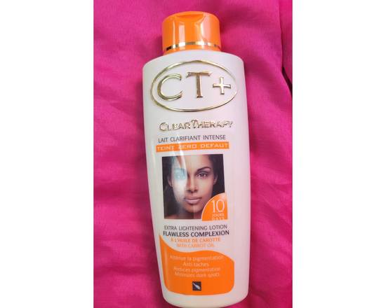 Order CT+ Clear Therapy Extra Carrot Lightening Lotion 500ml food online from iDa Beauty Supply Store store, Middletown on bringmethat.com