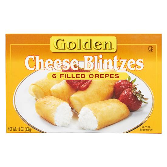 Order Golden Frozen Cheese Blintzes Filled Crepes 6ct 13oz food online from Drinks At Your Door by Gopuff store, Newton Highlands on bringmethat.com