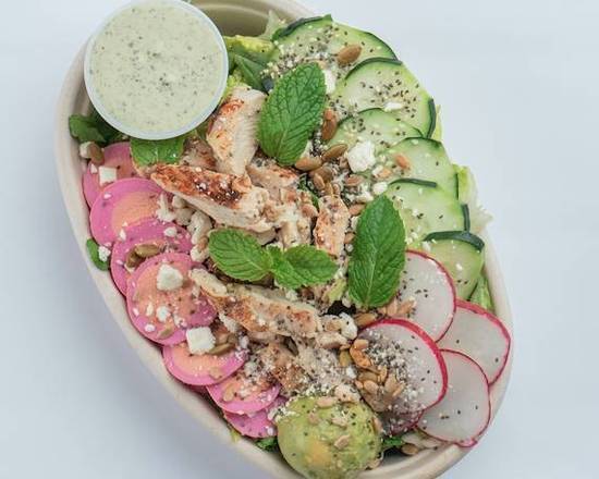 Order Supergreen Godess Salad food online from Vitality Bowls store, San Diego on bringmethat.com
