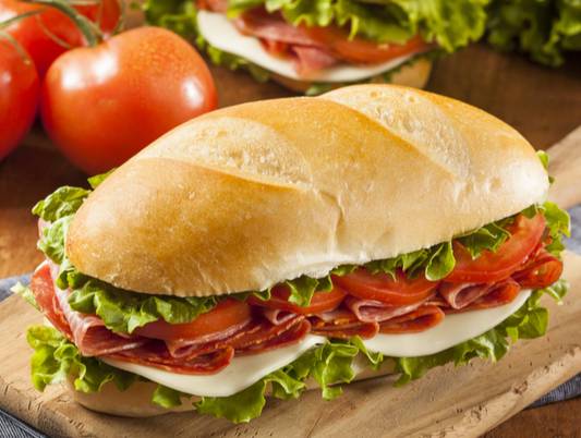 Order The Monster Sub Sandwich food online from The Sandwich Cafe store, San Diego on bringmethat.com