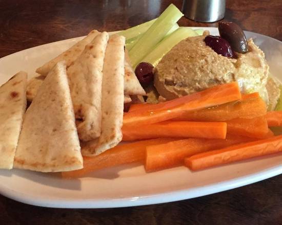Order Roasted Garlic Hummus food online from Apres Diem International Coffee House & Bistro store, Atlanta on bringmethat.com