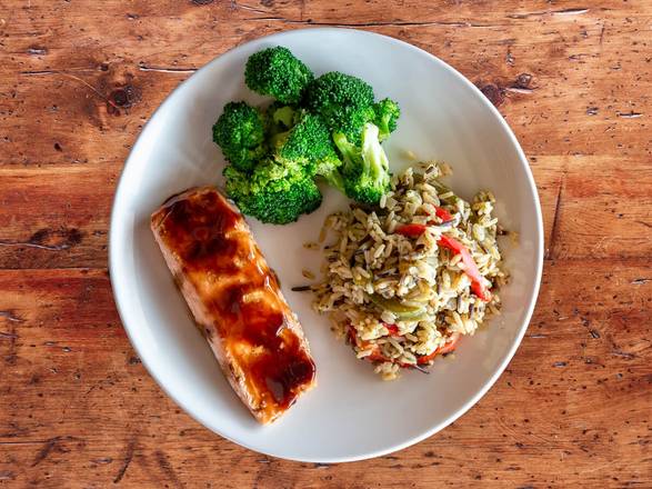 Order Balsamic-glazed Salmon food online from La Madeleine Country French Cafe store, Harahan on bringmethat.com