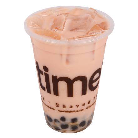 Order Rose Milk Tea food online from Boba Time store, Los Angeles on bringmethat.com