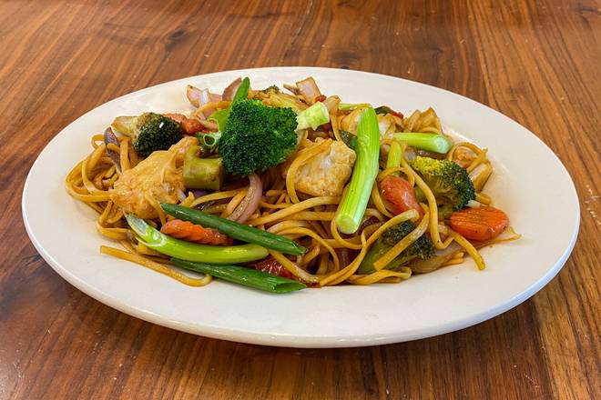 Order Tallarin Saltado Vegetariano food online from Sabor Peruano store, Rahway on bringmethat.com