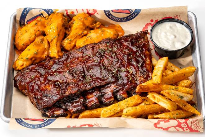 Order Wings & Half Rack of Ribs food online from Arooga's Route 11 store, Mechanicsburg on bringmethat.com
