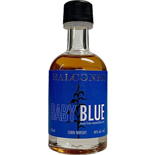 Order Balcones Baby Blue Corn Whiskey (50 ML) 132916 food online from Bevmo! store, Emeryville on bringmethat.com