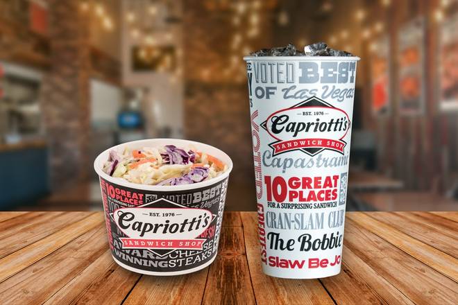Order Combo Slaw & Medium Fountain Drink food online from Capriotti store, Grand Rapids on bringmethat.com