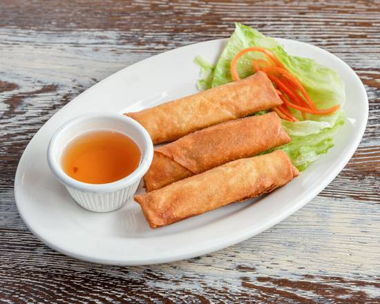 Order Fried Egg Rolls (3 pcs) food online from Saigon Hut store, East Boston on bringmethat.com
