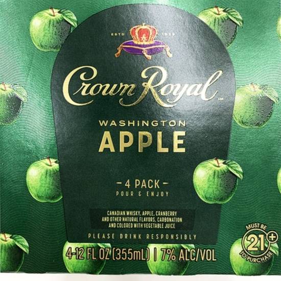 Order Crown Apple Cocktail 4 PCK 7% ABV food online from Princess Liquors store, Port Saint Lucie on bringmethat.com